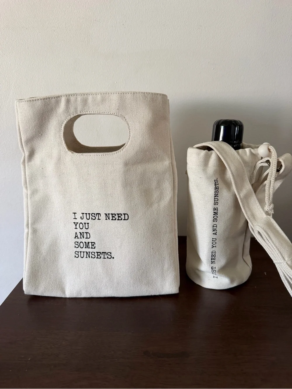 Lunch Bag & Water Bottle Set